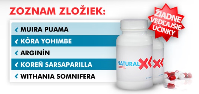 zloženie Natural XL zo stránky 